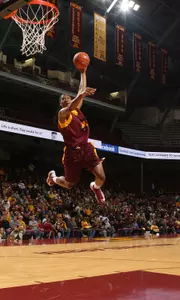 Rodney Williams' gravity-defying dunk from the freethrow line was a highlight of