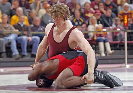 Kevin Steinhaus looks for redemption against Robert Hamlin (Lehigh) to whom he fell in the NCAA Tournament last year.