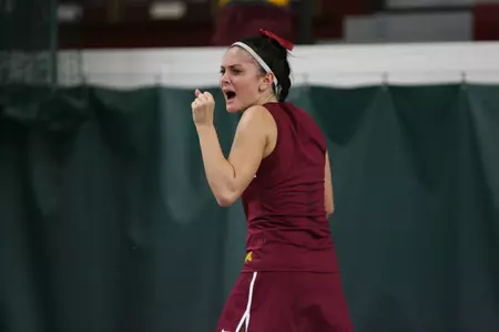 Julia Courter won two matches today in Tulsa, Okla. to advance to tomorrow's main draw.