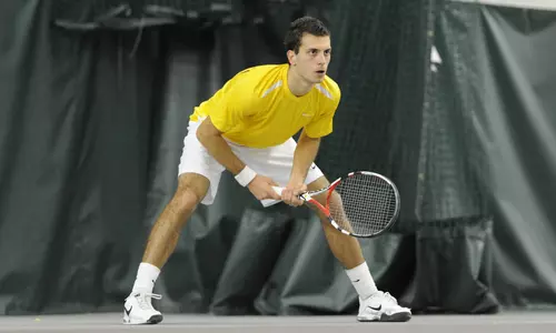 Senior Rok Bonin competed in the event main draw today after advancing through qualification earlier this week.