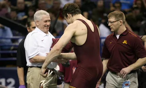 With two dual meet wins this weekend, head coach J Robinson could become the all-time winningest coach in Minnesota Wrestling history.