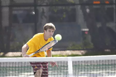 Along with teammate Rok Bonin, Mathieu Froment claimed the Doubles Championship in the top flight of the Gopher Invitational with a 5-0 record on the weekend.