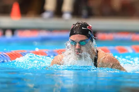 Tori Simenec received the Big Ten Swimmer of the Week