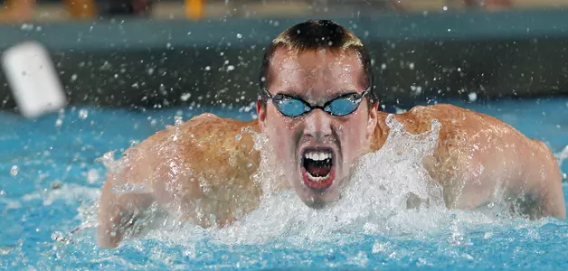Kyler Van Swol received the Big Ten Swimmer of the Week