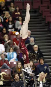Senior Janell Campbell was named to the Big Ten's Gymnasts to Watch List.