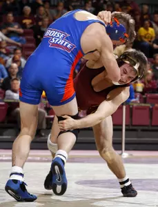 No. 5 Chris Dardanes notched a sudden victory over No. 8 Jon Morrison in the 133 weight class today at the Sports Pavilion.