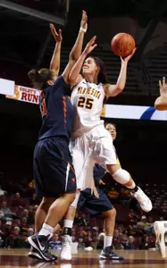 Katie Loberg and the Gophers host Denver Wednesday at 7:00 p.m.