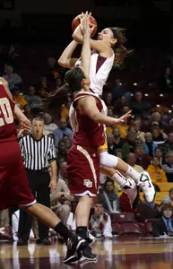 Shayne Mullaney goes up for a jumper against Denver
