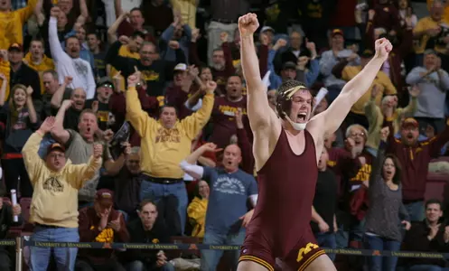 Logan Storley and the Gophers will face Iowa first at this Sunday's final four