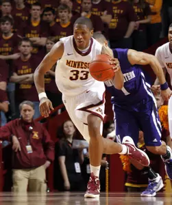 Rodney Williams had nine points and seven rebounds in the loss at Northwestern.