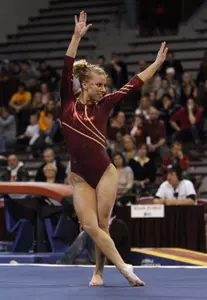 Dusti Russell was Minnesota's top all-around performer and finished fourth overall with a career-high 39.325 points.
