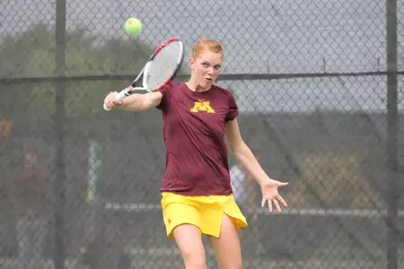 Pauline Gilbert is 2-0 in singles in the spring.