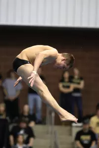 Kristoffer Jorgensen won both 1 meter and 3 meter diving events Saturday.