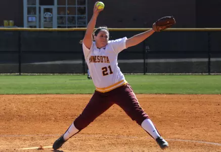 Moulton tallied her second no-hitter of the season against FAU and the 16th in Gopher history.