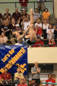 Maggie Keefer advanced to the A Final in 1 meter diving.