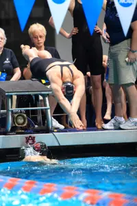 Members of the 400 medley relay team earned All-America Honorable Mention accolades Thursday night.