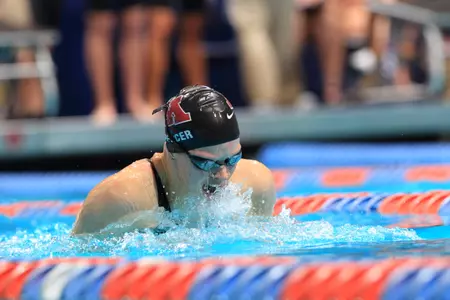 Haley Spencer secured runner-up honors in the 200-yard breaststroke Saturday at the NCAA Championships.