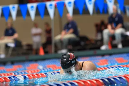 Haley Spencer looks to defend her title in the 200 breaststroke tonight.