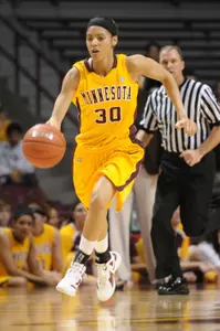 Kiara Buford scored her 1,500th career point in the win vs. Bradley.