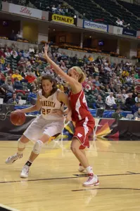 Katie Loberg and the Gophers will face Penn State for the third time this season Friday at 5:00 p.m. CT.