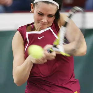 Julia Courter was the lone Gopher to win in singles.