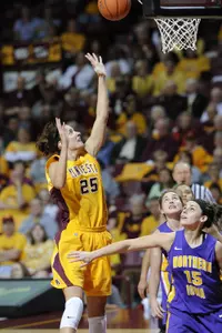 Katie Loberg was one of 10 Gophers named to the Winter Academic All-Big Ten Team.