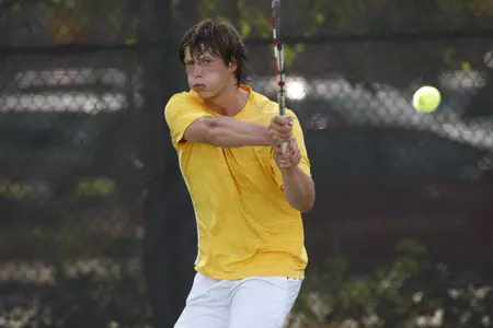 Freshman Leandro Toledo posted a three-set upset against No. 31 Roy Kalmanovich.