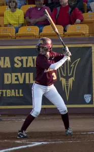 Erica Meyer belted an eventual game-winning solo home run in the third inning of Game One.