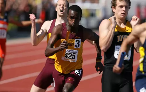 Harun Abda anchored the 4x800 meter relay's title at the 103rd Drake Relays on Friday night.