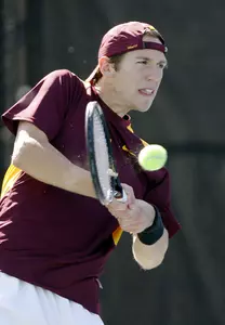 Phillip Arndt won his match at third singles, but Minnesota was upset by Indiana in the Big Ten tournament quarterfinals.