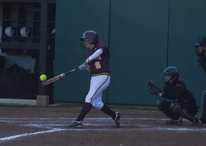 Erika Smyth launched her second home run of the season in the second inning.