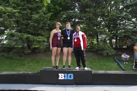 DeLakis set a personal record and finished third in the shot put.