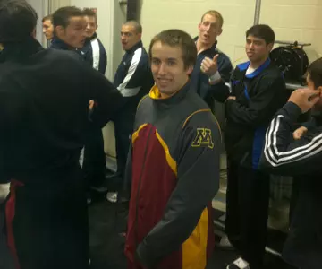 Zack Chase prior to march-ins at the 2012 VISA Championships