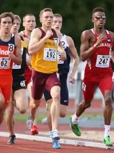 Senior David Pachuta will race in tonight's semifinals at 6:45 p.m. CT.