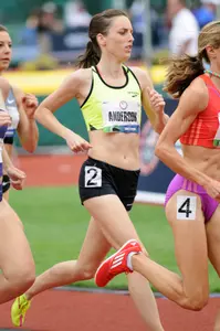 Anderson, a 2010 All-American, posted tonight's second-best time.