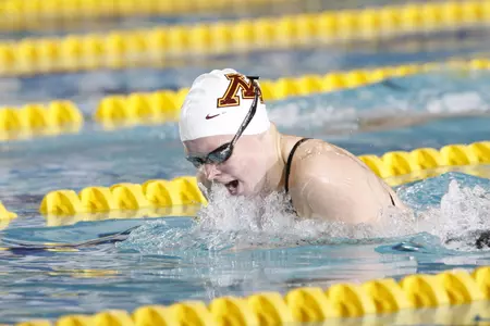Haley Spencer finished seventh overall in the 200-meter breaststroke Saturday night.