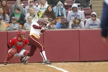 Freshman Kaitlyn Richardson hit 10 home runs on the season to help the Gophers set a school record of 53.