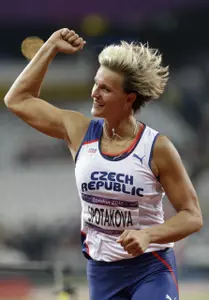 Barbora Spotakova secured the gold medal with a throw of 69.55 meters.