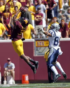 Martez Shabazz recorded his first career interception last Saturday against New Hampshire.