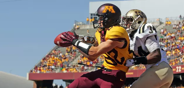 A.J. Barker had three touchdowns on Saturday.