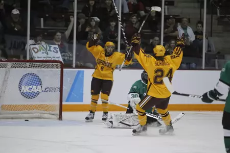 Amanda Kessel led the team in scoring last season.