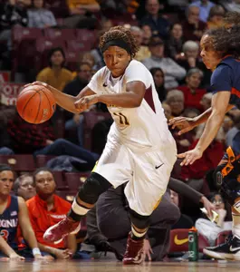Leah Cotton scored a season-high 17 points at Purdue on Thursday night.