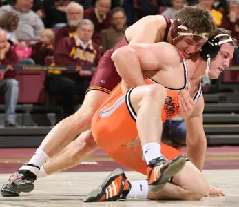 Tony Nelson was one of three Gophers to close out their weight class with a runner-up finish.