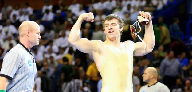 Reigning national champion Tony Nelson and the Gophers host Big Ten rival Iowa Saturday.