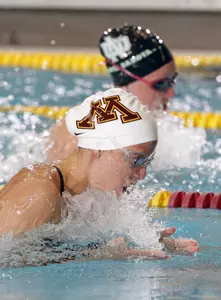 Lauren Greenberg finished 2nd in the 100 breast