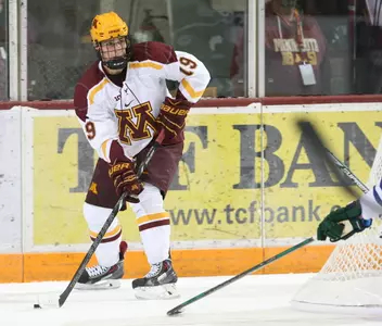 Vinni Lettieri notched the game-winning goal, his first as a Gopher.