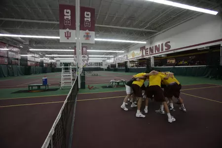 The Gophers will play at the Baseline Tennis Center for the next four days.