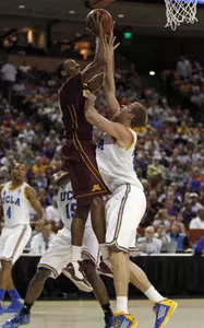 Austin Hollins is one of three seniors on the 2013-14 roster.