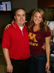 Grace Coughlin of Benilde-St. Margaret's, with her coach, Bob Lyons.