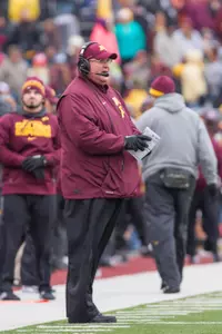 Claeys has coached on the sidelines for the past five games.